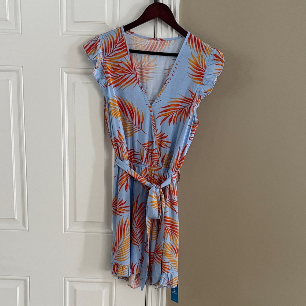 Cupshe Tropical Leaf Print Romper